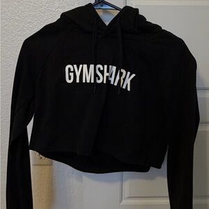 Gymshark Women's Cropped Black Hoodie